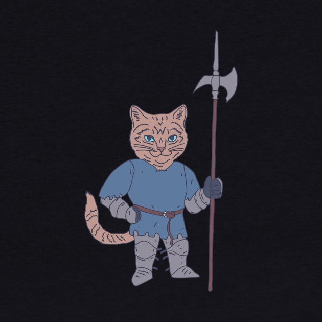 Halberd - Cat Soldier - Knight Kitty by DeWinnes